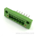 hot sell 5.08mm pitch plug-in type through wall terminal block socket